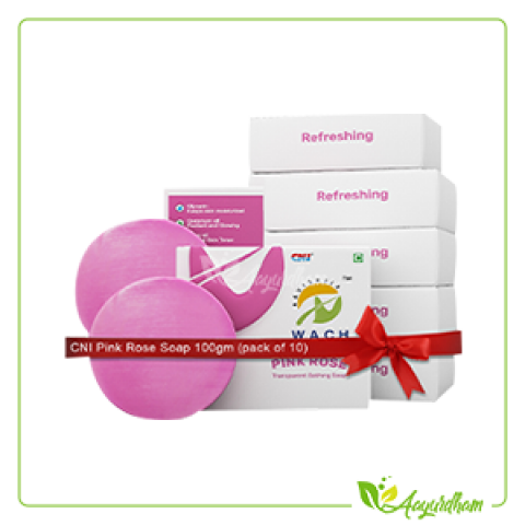 CNI Pink Rose Soap 100gm pack of 10