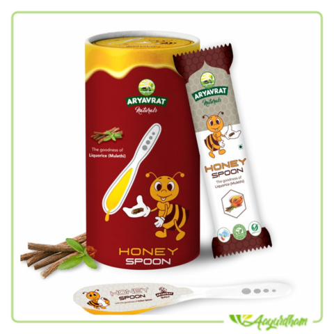 Aryavrat Naturals-Liquorice-Mulethi Honey Spoon