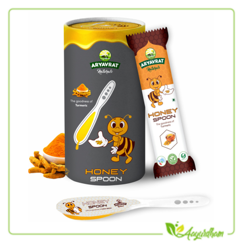 Aryavrat Naturals-Turmeric Honey Spoon (10 Spoons)